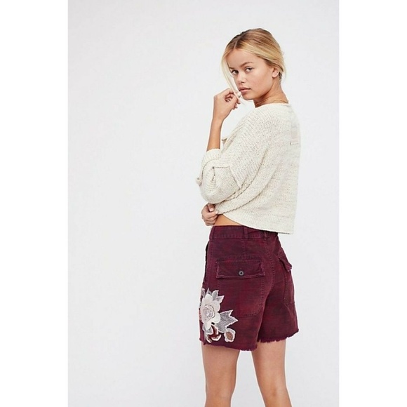 New Free People Embroidered Scout Short Size 0 - Picture 2 of 5